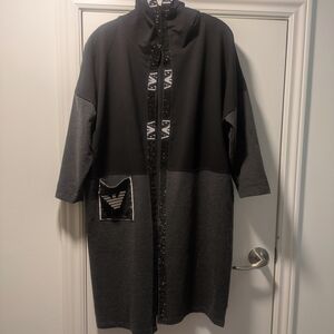 Armani Jeans Black Embellished Hoodie